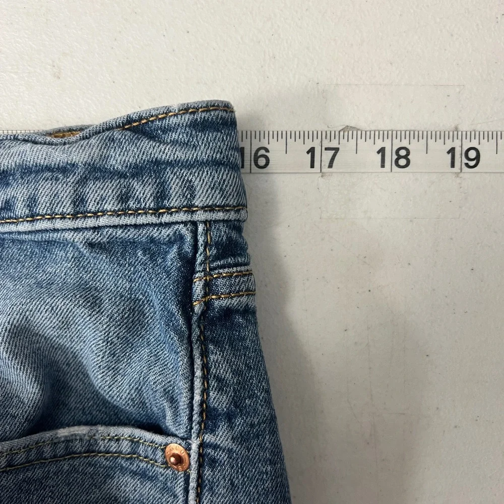 Levi Strauss 514 Straight Fit Jeans Mens‎ W32 L32 Medium Wash Denim Distressed